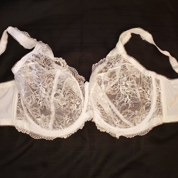 Pretty Secrets Ella Bra Size (32J) White Lace - Picture 1 of 4